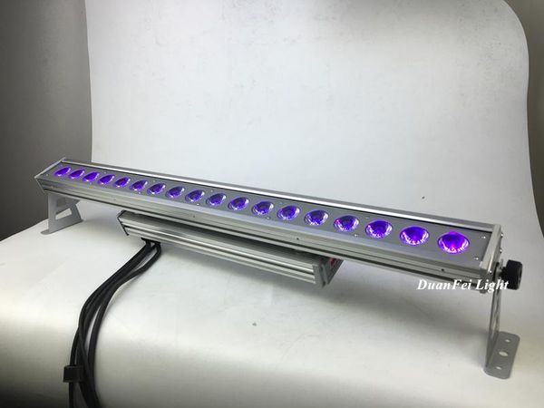 

effects 20pcs/lot 18x18w led rgbwa uv bar stage washer ip65 city light wall