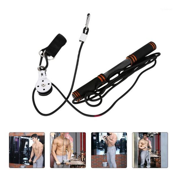 

yoga outfit 1 set fitness pulley rope kit home gym arm strength training equipment