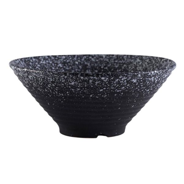 

1pc yogurt salad noodle bowl container party serving tableware (black) bowls