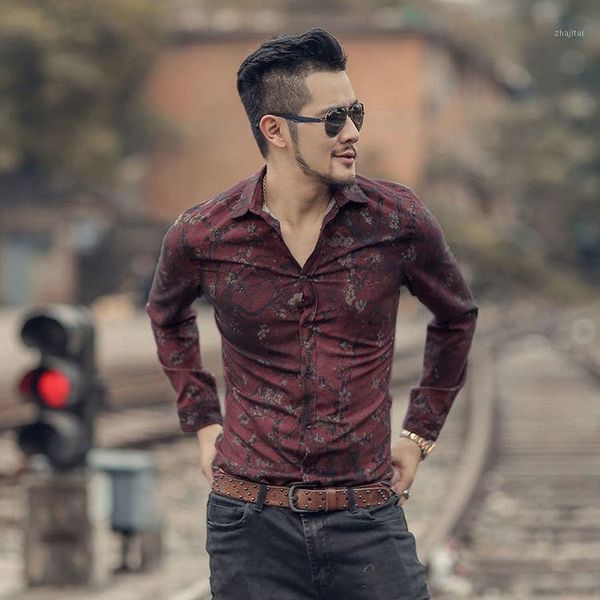

spring youth long sleeve 3d printing casual printed shirt men's slim-fit fashion hoodies & sweatshirts, Black
