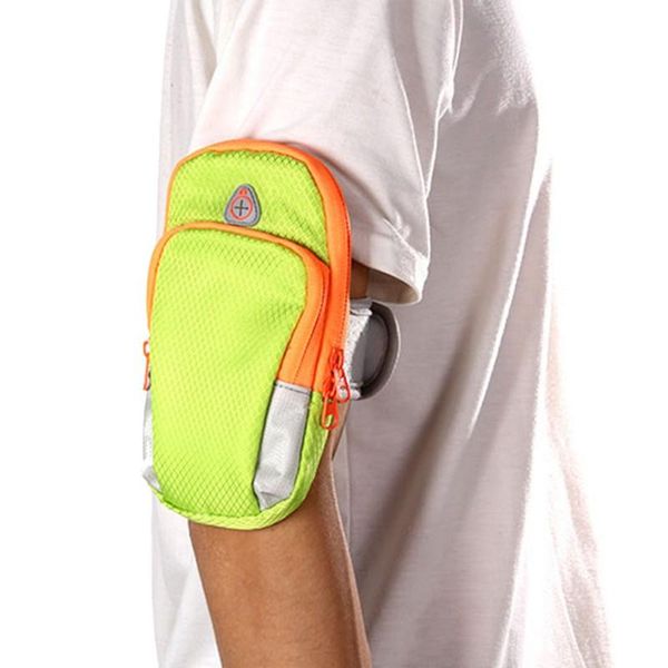 

outdoor bags running jogging gym mobile phone bag sports wrist arm waterproof nylon useful hand