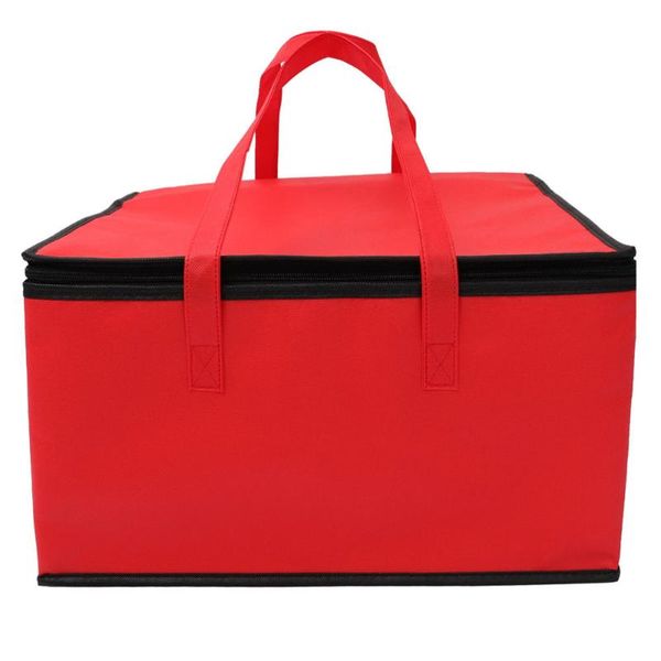 

storage bags 1pc portable bag cooler insulation packing picnic (red)