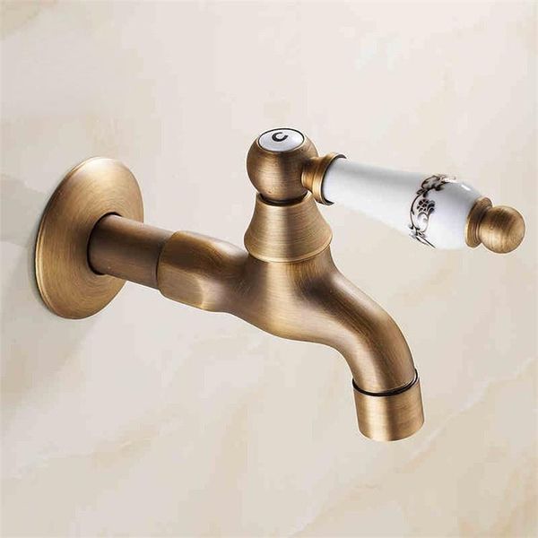 

bathroom sink faucets bibcocks faucet brass antique washing machine tap wall garden small water cold ceramic lever laundry mop 1513 f