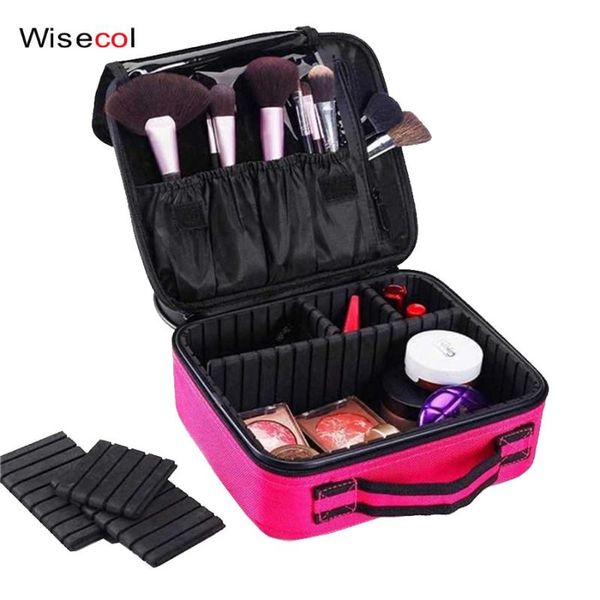 

brand waterproof women professional cosmetic bag travel portable organizer necessaries large capacity makeup case bags & cases