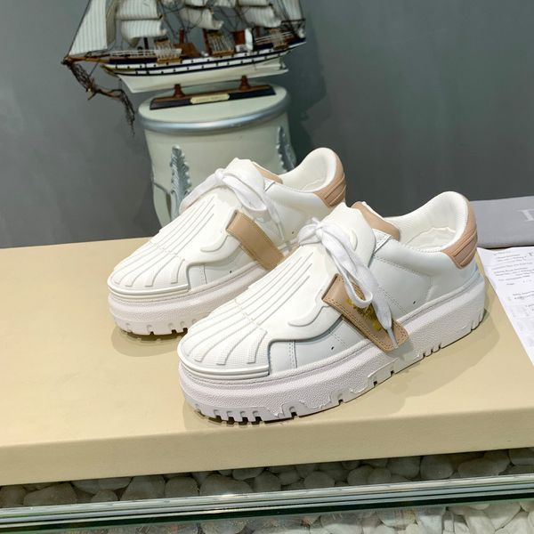 

men's and women's sneakers leather shoes spring trend casual flats sneakers female new fashion comfort white vulcanized platform s, Red;white