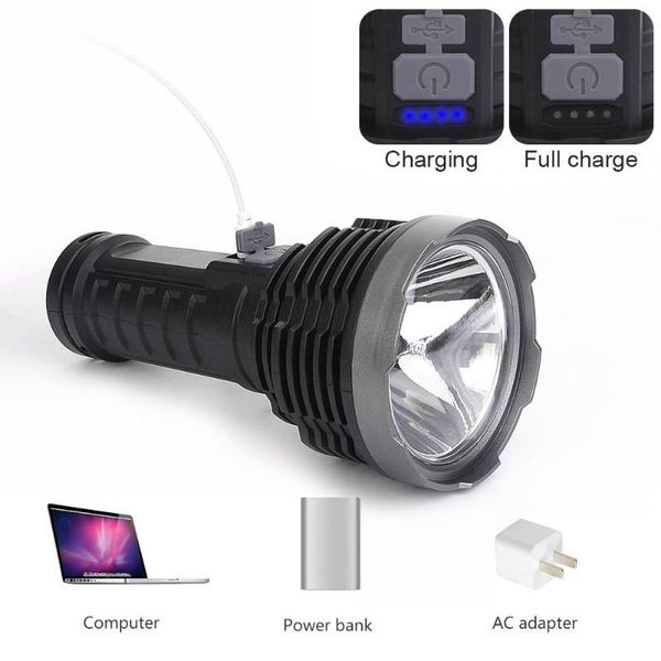 

flashlights torches cob led torch usb rechargeable outdoor searchlight waterproof spotlight for fishing camping hiking lighting l