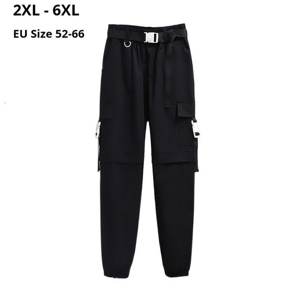 

jean plus size 6xl 5xl 4xl 3xl 2xl femme elastic waist cargo pants women autumn spring black long trousers for mujer, Blue