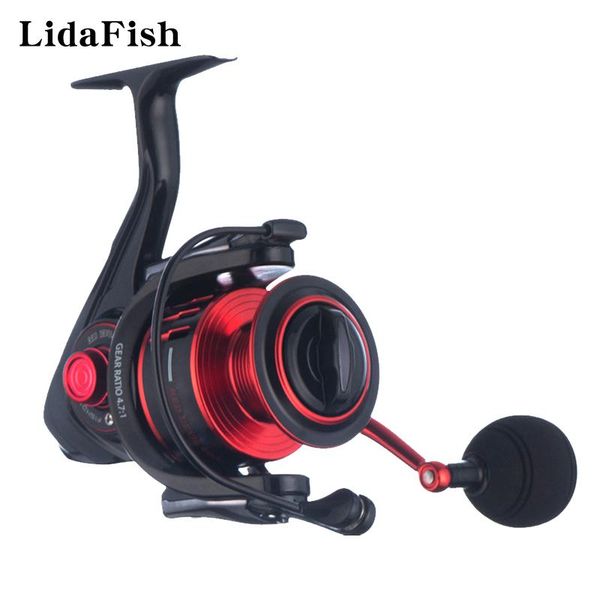 

baitcasting reels lidafish 2021 1000-7000 series spinning fishing reel 10+1bb 5.5:1/4.7:1 aluminum alloy spool coil tackle
