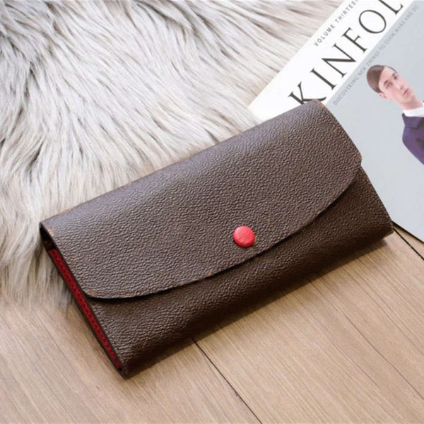 

classic men's and card bag women's long short purse, Red;black