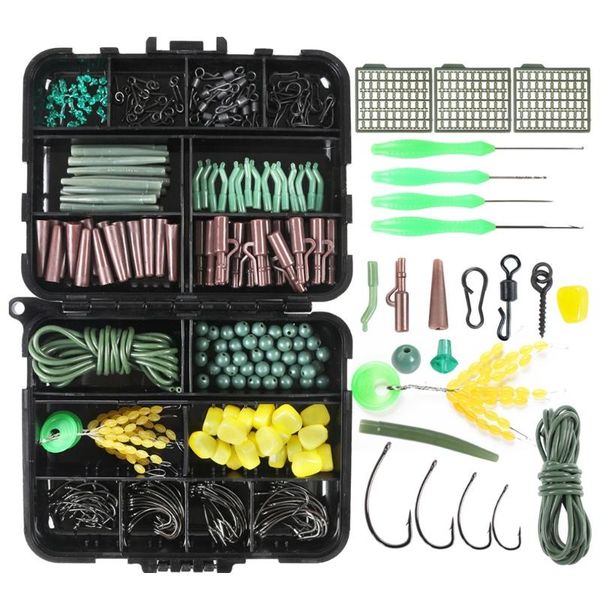 

fishing accessories n0ha 275 pcs kit, tackle kit with box weights sinkers, jig hooks, gear set