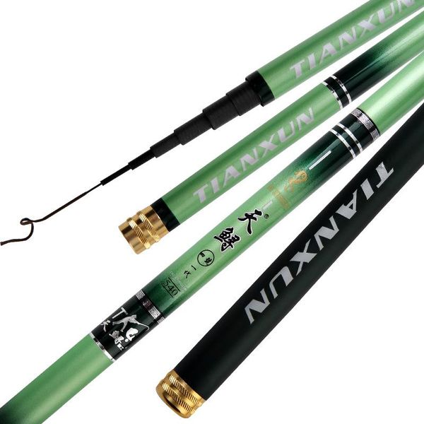 

carbon short section stream fishing rod 3.6/4.5/5.4/6.3/7.2m portable hand super hard and very light boat rods