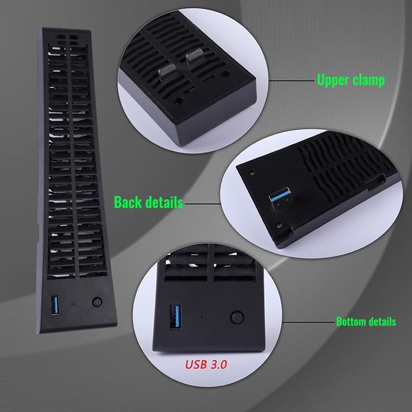 

lapcooling pads 3-fan game console usb cooler host radiator fast system fan for ps5 playstation 5 / digital edition 2021