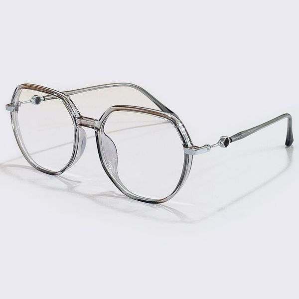 

fashion sunglasses frames 2021 computer glasses women men frame frrame spectacle eyeglass square clear lenses transparent, Black