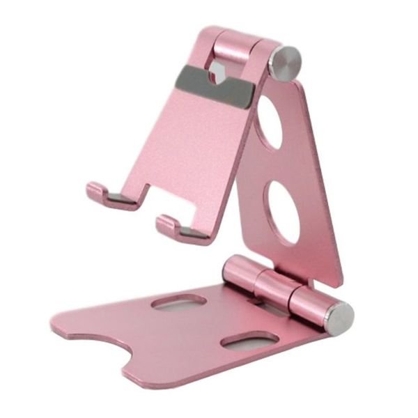 

dual adjustment mobile phone bracket aluminum holder folding desktablet stand cell mounts & holders