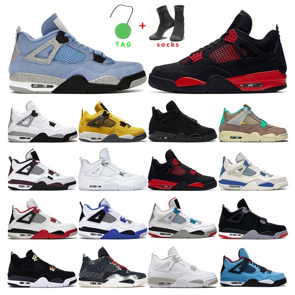 

jumpman 4 4s men basketball shoes mens trainers women taupe haze desert moss university blue black cat white oreo fire red sports sneakers o
