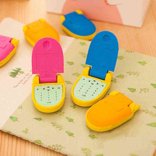 

goss creative flip phone cartoon eraser student stationery