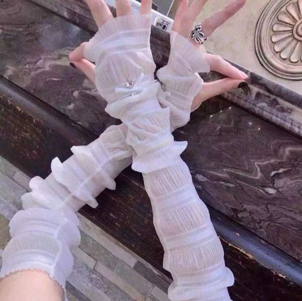 

ice silk sleeves silk summer women's driving and cycling sun long outdoor gloves breathable uv protection sleeve