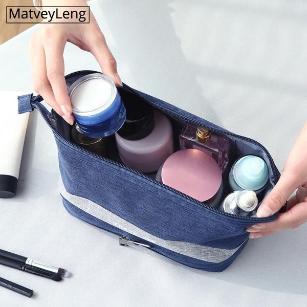

product cationic dry and wet separation cosmetic storage bag waterproof travel toiletry bags & cases
