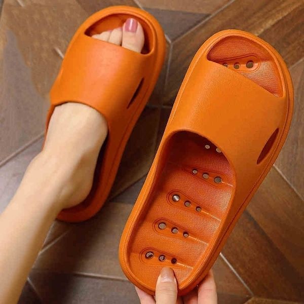 

summer wholesale women's soft bottom non-slip bathroom leaking quick dry slippers lollow slipper dropshipping, Black