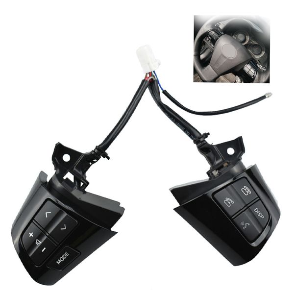 

piano black switch steering wheel control button ade150 nde150 nre150 zze150 2006-2014 84250-02230 8425002230 suitable for toyota corolla