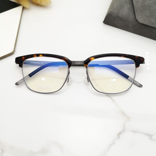 

luxury designer glasses 2021 denmark pure titanium korean lightweight square prescription glasses frame men eyewear handmade eyeglasses wome, White;black