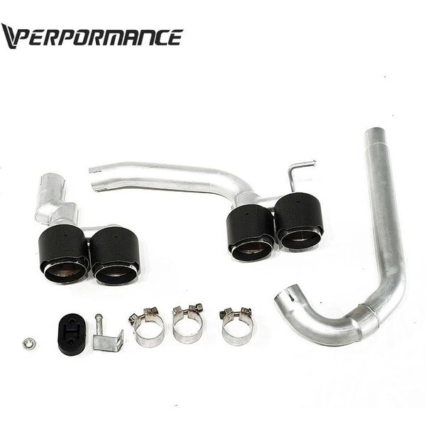 

manifold & parts easy to install car rear bumper exhaust tips muffler end pipe for 3 series f30 m3 style carbon fiber