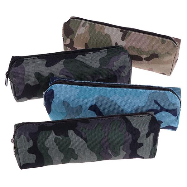 

pencil bags 1x canvas case camouflage for boy military school supplies stationery