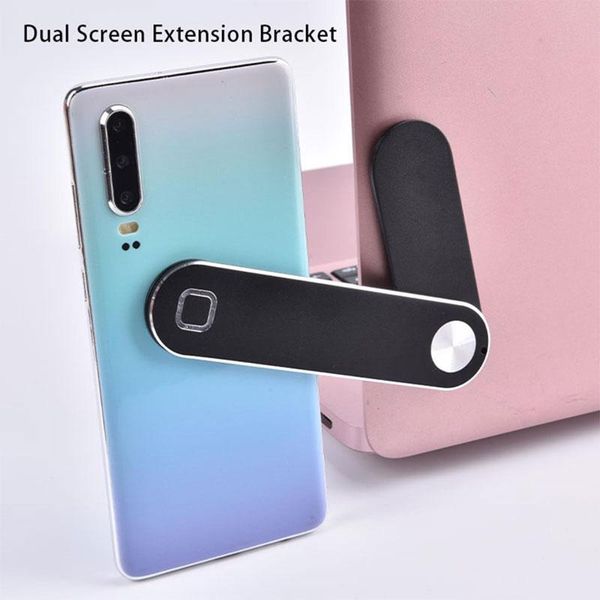 

cell phone mounts & holders 1pcs lapscreen support holder dual monitor display clip adjustable stand side mount connect tablet bracket