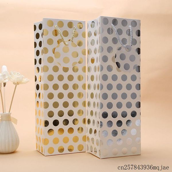 

gift wrap 50pcs dot wine bags red paper package