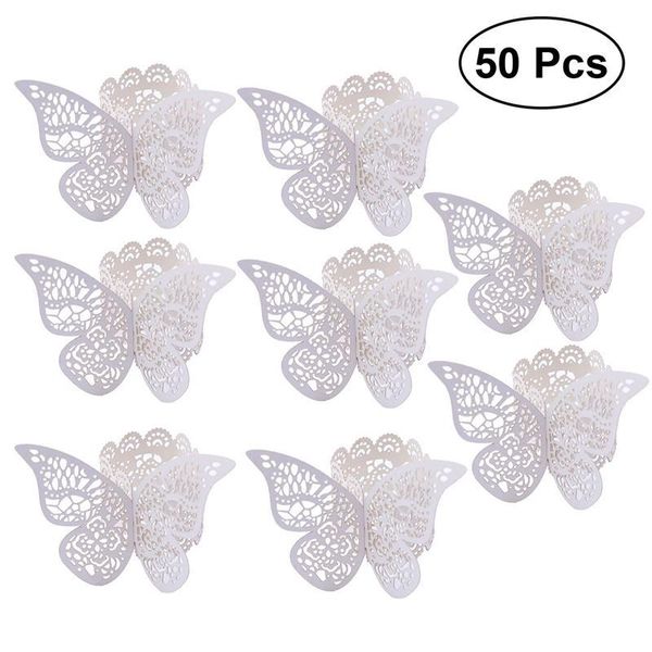 

napkin rings 50pcs wedding 3d butterfly paper ring bands holders for party table decoration
