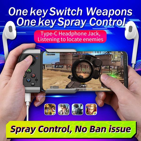 

game controllers & joysticks est one-handed gamepad controller for pubg joypad physical direct connection joystick support android phone