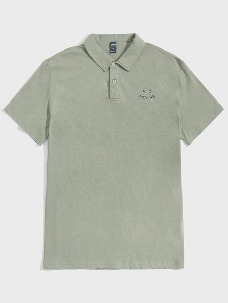 

men letter graphic polo shirt y63v#, White;black