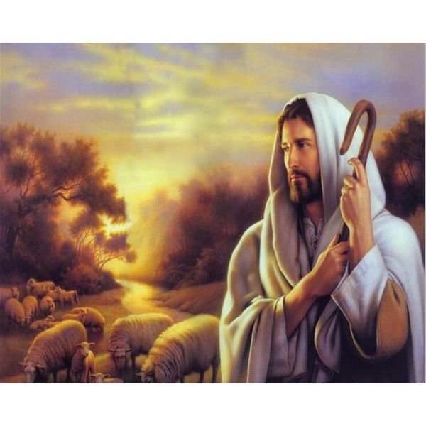 

paintings oil painting by number on canvas with 60x80 framed jesus figure acrylic paint for adults coloring picture home decor