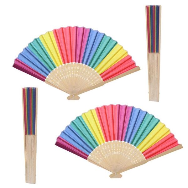 

other home decor 4pcs simple bamboo folding fans elegant dance props hand