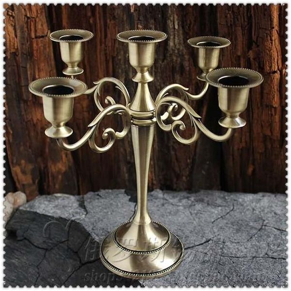 

3-light 5-light zinc alloy metal candle holder candlesticks holders stand for wedding decoration
