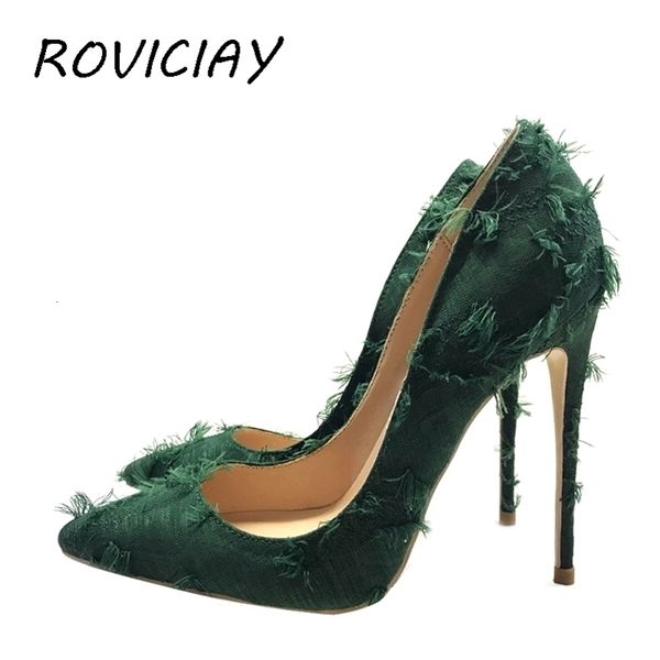 

dress tassels ladies high stiletto heel women pumps spring autumn wedding party woman shoes 8  12 cm 33-45 bm012 roviciya 2, Black