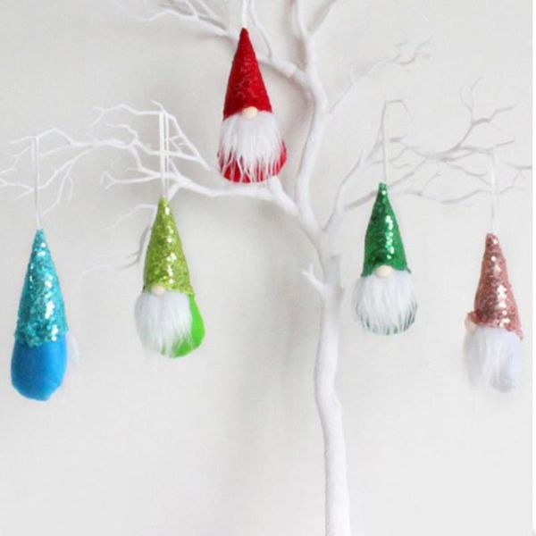 

christmas decorations decoration doll elf gift gnome hanging ornament swedish tree 1 set (7pcs)