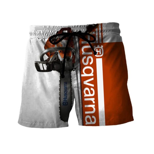 

Chainsaw panic design 3D printed mens shorts are fashionable and comfortable. Daily travel parties. The beach is breathable and cool., White;black