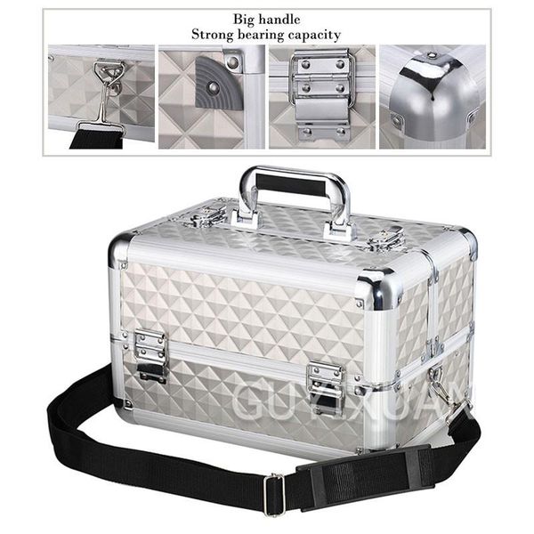 

tool organizers car repair storage box three-layer aluminum alloy hardware portable multi-function