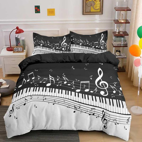 

bedding sets piano keys duvet cover 2/3pcs bed us/eu/au/uk single/twin/double/full//king size