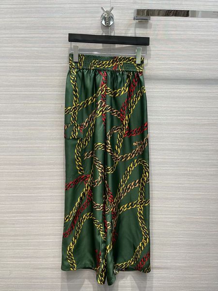 

women's brand same style pants 2022 spring fashion casual print straight designer luxury women trousers 1108-5, Black;white