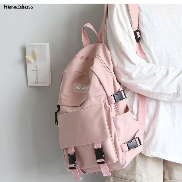 

backpack 2021 large capacity women fashion schoolbag for teenager girls female high school college student book bag