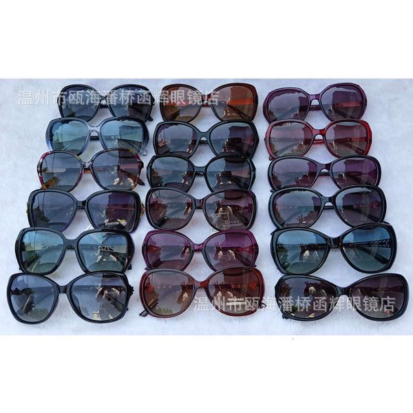 

women's classic polarized sunglasses two color big frame, White;black