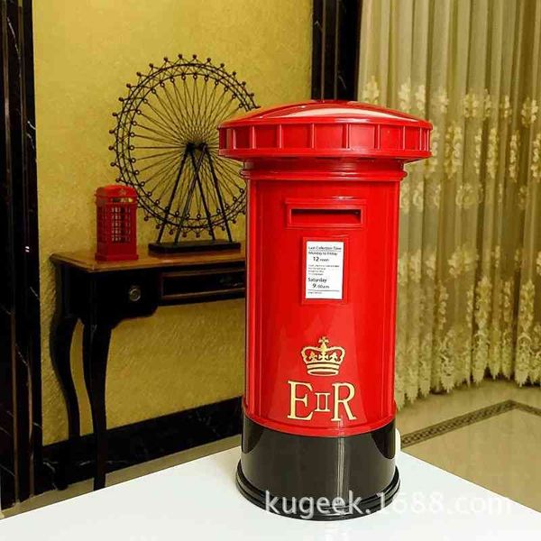

creative u.k. post coin box table lamp touch usb charging led night light