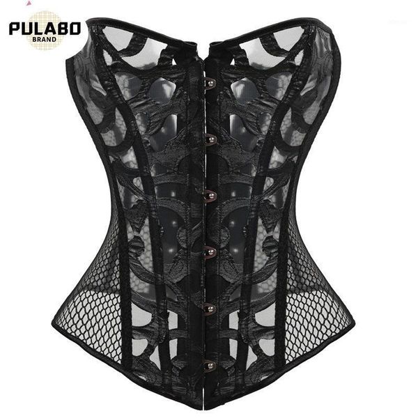 

bustiers & corsets 2021 women fashion hallow out corset patchwork waist trainer vintage slimming belt bodycon wear shaper elegant shapers, Black;white