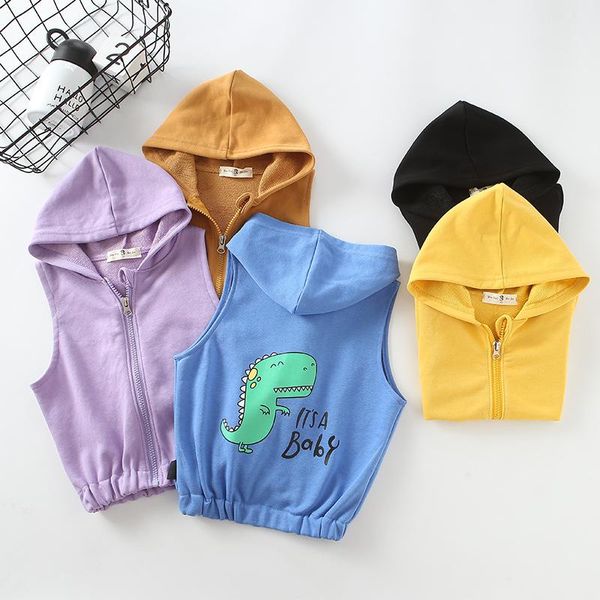 

ins children vest boys girls waistcoats hooded vests clothing outwear cartoon coats waistcoat, Camo