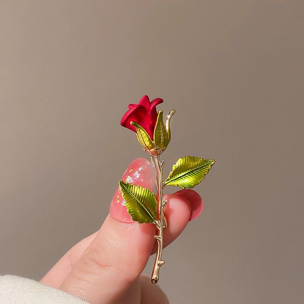 

pins, brooches ladies rose brooch designer design brooch lavalier jewelry pin, Gray