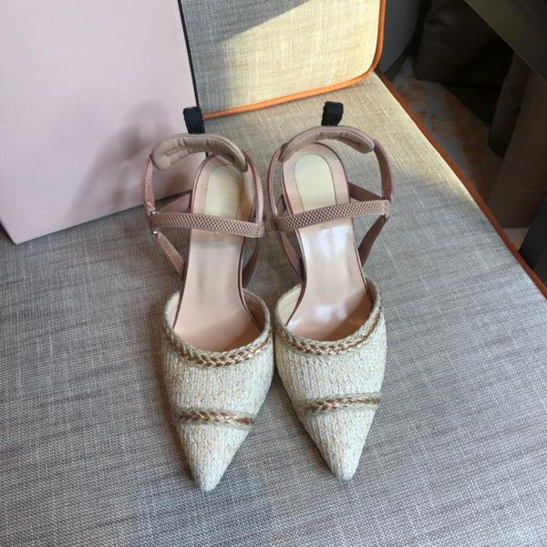 

fashion sandals women 2021 hollow pumps pointed toe wedding shoes woman party dress brand design high heels size 35-42, Black