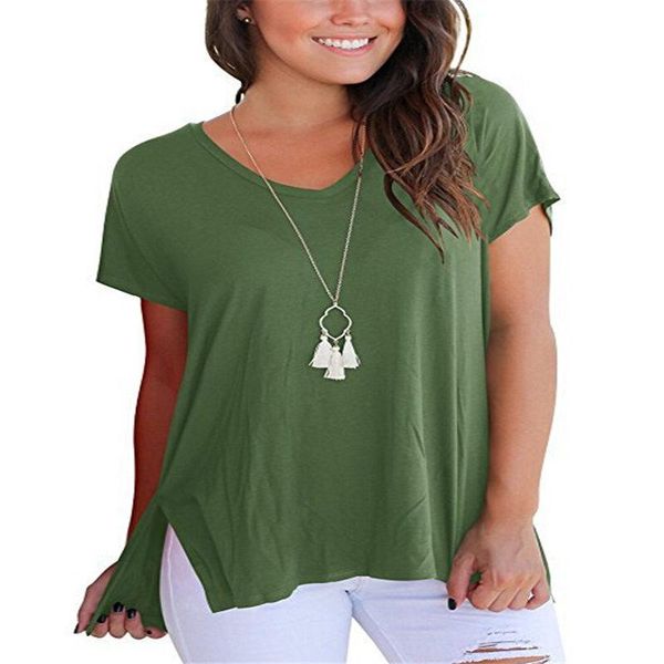 

women's t-shirt 2021 v-neck solid modal t shirt women & tees short sleeve summer female casual for, White