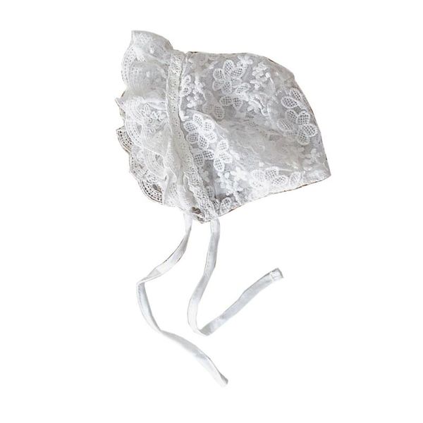 

born pography props princess white hat lace flower sun cotton beanie bonnet cap for baby toddler infant h055 caps & hats, Yellow
